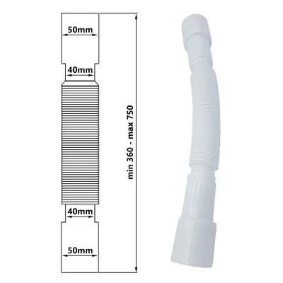 Produktbild von Universal-Flexrohr 40/50 mm x 40/50 mm