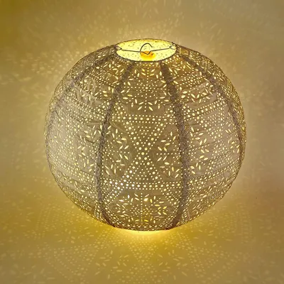 Zdjęcie produktu dla Papierowy lampion 30 cm, biały, do ogrodu