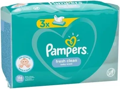 Image de Pampers Fresh Clean Lingettes humides 3x52pcs. 156 pcs.