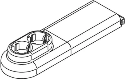 Produktbild von POLLMANN ELEKTROTECHNIK GMBH RULA Slk-Tank 3651010 Fussbodensteckdose weiss 2-fach