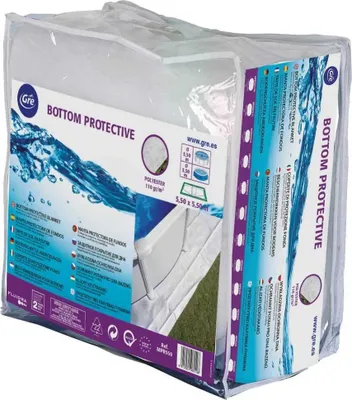 Zdjęcie produktu dla Gre 7025038012, Podkładka naziemna, Biały, Poliester, Kwadrat, 5500 mm, 5500 mm
