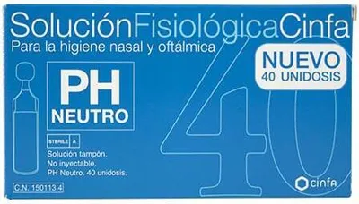 Produktbild von Cinfa Physiologische Lösung für die Nasenhygiene 40 Einheiten