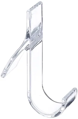 Immagine prodotto di Gancio per termosifone bagno - Set da 6 - Trasparente - 2,5 x 10,5 x 7 cm