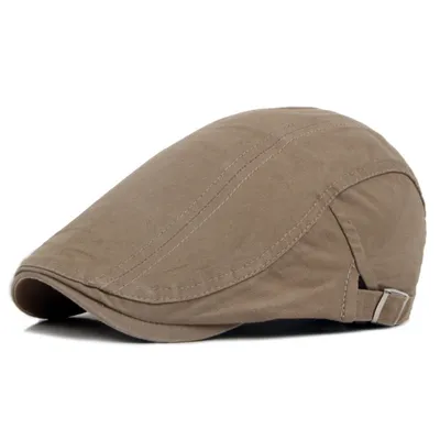Produktbild von Mode Männer Frauen einfarbig kausale Entenschnabel Kappe Outdoor Sport Flat Beret Hut