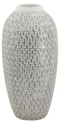 Produktbild von Mauro Ferretti Vase Welle Gold Weiß 21x43 cm