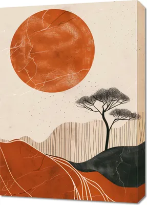 Obrázok produktu pre Obraz 50x70cm Africký západ slnka