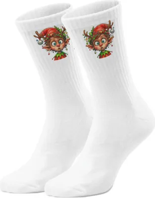 Produktbild von epicsocks Weihnachtsfreude Weihnachtself Socken in 42-46 im Paar
