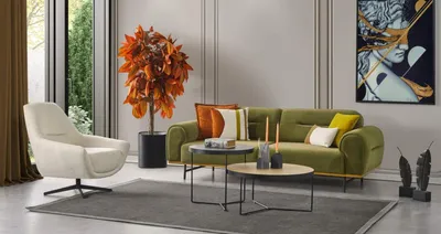 Produktbild von Modern Sofagarnitur 3 + 1 Sitzer Grün Couchen Design Wohnzimmer set 2tlg