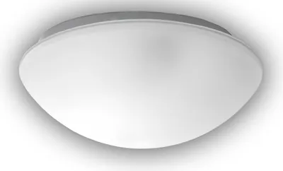Produktbild von LED Glasleuchte SATINIERT mit Klarrand Ø 20cm Deckenlampe rund Glas Küchenlicht