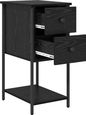 Obrázek produktu pro vidaXL Noční stolek černý dub 32 x 42 x 70 cm materiál na bázi dřeva