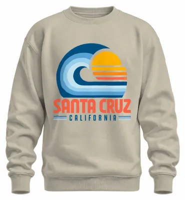 Productafbeelding van Santa Cruz, Californië: Surfwgolf, zee, strand, golven, sweatshirt, trui, natuur, XXL