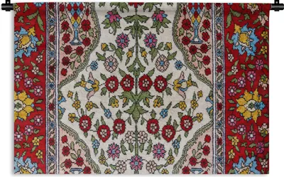 Produktbild von MuchoWow® Wandteppich Wandbehang Persische Teppiche - Teppiche - Muster - Farben 60x40 cm Tapisserie Dekoration Wandtuch - Wanddekorationen