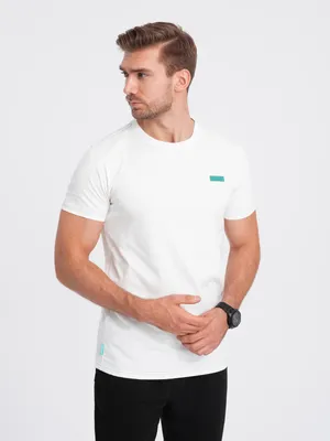 Obrázok produktu pre Ombre Clothing Pánske tričko s krátkym rukávom Sarrat biela L