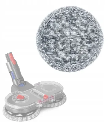 Productafbeelding van Mopdoek Vervanging – 160 mm, Wasbaar Tot 60°C | Microvezel, Herbruikbaar | Compatibel met Stofzuiger Dyson V7 V8 V10 V11 V15