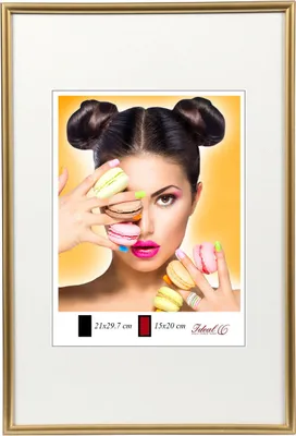 Produktbild von FS Kunststoff Bilderrahmen Wanddeko Collage Poster Fotorahmen Bildträger Lifestyle - Farbe: Gold | Format: 40x60