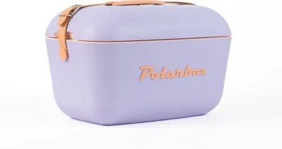 Immagine prodotto di Polarbox 20L borsa frigo design retrò da campeggio vintage - Colore: Malva/Naranja