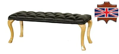 Zdjęcie produktu dla Szezlong Chesterfield fotel rozkładany stołek skórzany tekstylny 50x50x45 /120x40x45