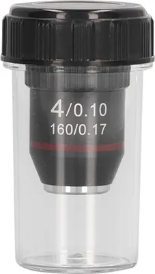 Obrázok produktu pre Achromatický objektív mikroskopu 4X Objektív s veľkým zväčšením 20,2 mm Rozhranie Závit Štandardné RMS