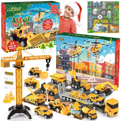 Image de Solidchoice - Calendrier de l'Avent 2024 pour enfants, sur le thème de la construction
