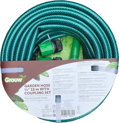 Produktbild von Grouw Gartenschlauch Grün – 15 Meter