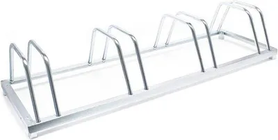 Productafbeelding van Fietsenrek voor 4 fietsen - Galvanised, Wandmontage Geschikt