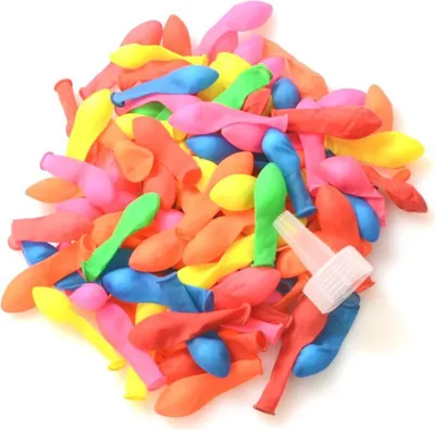 Image de 100 bombes à eau multicolores à fermeture automatique avec aide au remplissage Ballons d'eau