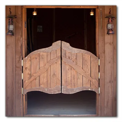 Produktbild von Wallario selbstklebende Möbelfolie/ Tischdecke für Innen und Außen, Größe: 50 x 50 cm - Saloontür