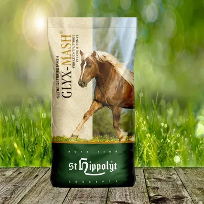 Produktbild von St. Hippolyt Glyx - Mash 15 kg - Getreidefreies Mash für leichtfuttrige Pferde & Ponys
