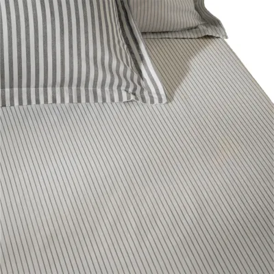 Obrázek produktu pro Yard - „Hebden“ napínací prostěradlo, bavlna, s pruhy RV3735 (200 cm x 180 cm) (šedá)