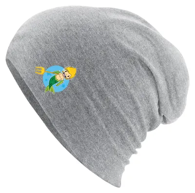 Produktbild von Huuraa Beanie Wassermann Fabelwesen Heather Grey One Size Baumwolle und Elasthan Mütze Geschenkidee