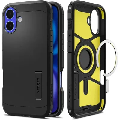 Obrázok produktu pre Spigen Tough Armor AI (MagFit), Ochranný obal, Apple, iPhone 16, 15,5 cm (6.1"), Čierna