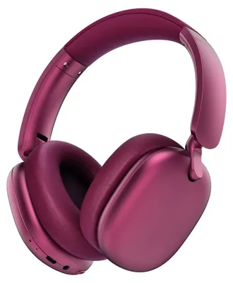 Zdjęcie produktu dla Słuchawki C6 z aktywną redukcją szumów, bezprzewodowe, nauszne, Bluetooth, 60 godzin pracy na baterii, lekkie, składane, z głębokim basem, wygodne poduszki douszne, kolor czerwony