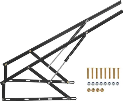 Immagine prodotto di Meccanismo di sollevamento del letto - carico 70 kg - accessori per letto a parete fai da te - 120 cm regolabile - mobili salvaspazio per stanze piccole