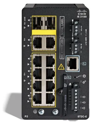Obrázek produktu pro Cisco Catalyst IE3100, Řízený, L2, Gigabit Ethernet (10/100/1000), Podpora napájení po Ethernetu (PoE), Instalace do racku
