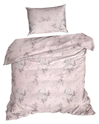 Zdjęcie produktu dla Pościel bawełniana renforce SARA 140x200 +70x90 różowa w róże