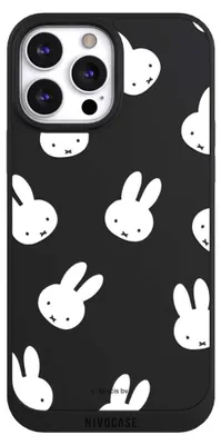 Produktbild von NIVOCASE Handyhülle für Apple iPhone 13 Pro Max  Hülle NIVOpure Case Schwarz Muster transparent Miffy