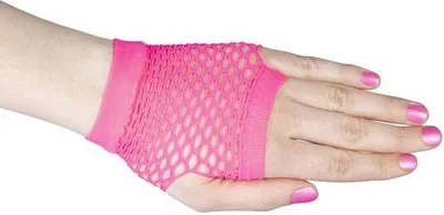 Produktbild von Netzhandschuhe - für Erwachsene - kurz - pink