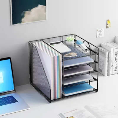 Produktbild von Büroorganizer mit Archivhalter - 5 Ebenen Briefablage - geeignet für das Homeoffice