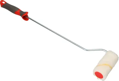 Produktbild von KOTARBAU® Velours-Farbroller Gelbfaden 100 x 50 mm mit verlängertem Griff 525 mm Farbwalze Pinsel Walzenbürste Rollerwalze Rollerpinsel für Anstricharbeiten und Renovierung