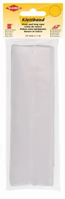 Produktbild von KLEIBER Klettband selbstklebend weiß (B)25 mm x (L)1.000 mm