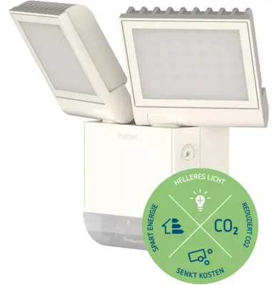 Produktbild von Theben LED-Strahler m theLeda S17-100 WH Bewegungsmelder f.Wandmontage 1020802