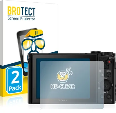 Produktbild von 2x Für Sony Cyber-Shot DSC-HX80 Schutzfolie BROTECT Displayschutz Display Schutz Folie Klar Transparent
