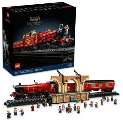 Zdjęcie produktu dla Lego Harry Potter: Pociąg Hogwart-WyExpress, replika kolekcjonerska, skala 1:32, wymiary: 26 cm x 118 cm