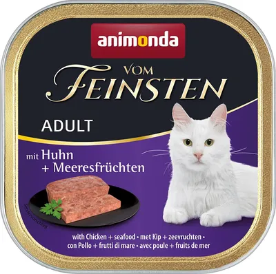Zdjęcie produktu dla animonda Vom Feinsten, Dorosły, Kurczak, Owoce morza, 100 g
