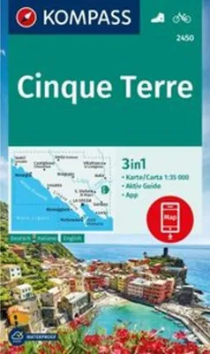 Obrázok produktu pre KOMPASS Wanderkarte 2450 Cinque Terre 1:35 000