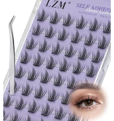 Productafbeelding van Zelfklevende wimpers, Manga C Curl, 9-12mm, set met pincet