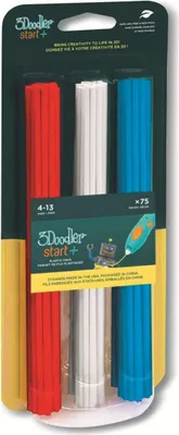 Produktbild von 3Doodler Start 3DS-ECO-MIX1-75 3D-Druckmaterial Kompostierbarer Kunststoff Blau  Rot  Weiß 1 g