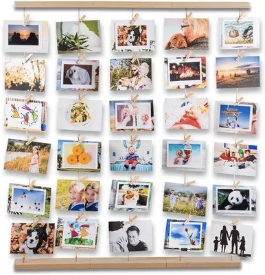 Produktbild von Holzcollage-Box - Holz - Geeignet für Moodboards - 5 Stücke - Natürlich
