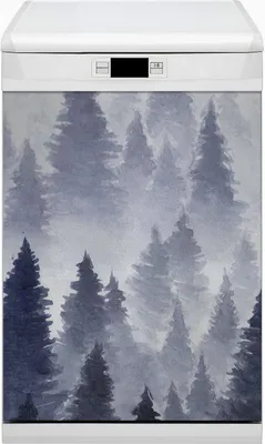 Obrázok produktu pre Magnety Kuchynská magnetická podložka Magnet do umývačky riadu Umývateľný dekor 45x80 cm - Landscape forest