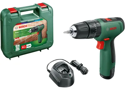 Zdjęcie produktu dla Bosch EasyImpact 1200, Wiertarka pistoletowa, Zamek centralny, Czarny, Zielony, 1 cm, 1500 RPM, 2 cm